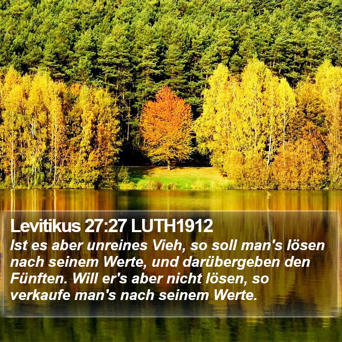 Levitikus 27:27 LUTH1912 Bible Study