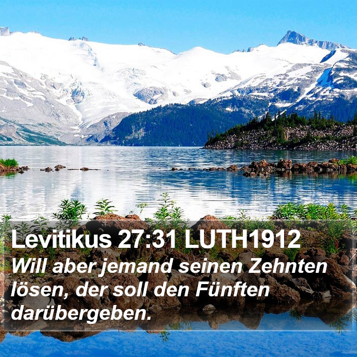 Levitikus 27:31 LUTH1912 Bible Study