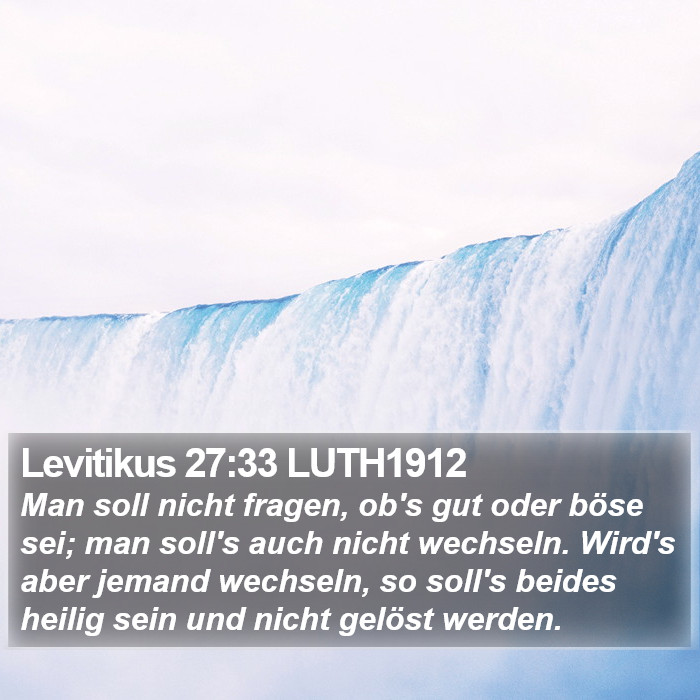 Levitikus 27:33 LUTH1912 Bible Study