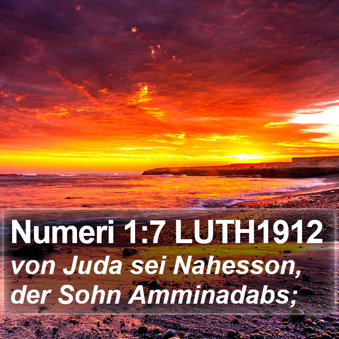 Numeri 1:7 LUTH1912 Bible Study