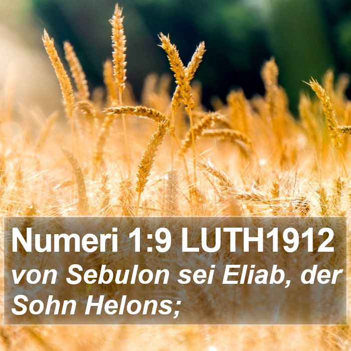 Numeri 1:9 LUTH1912 Bible Study