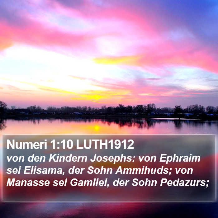 Numeri 1:10 LUTH1912 Bible Study