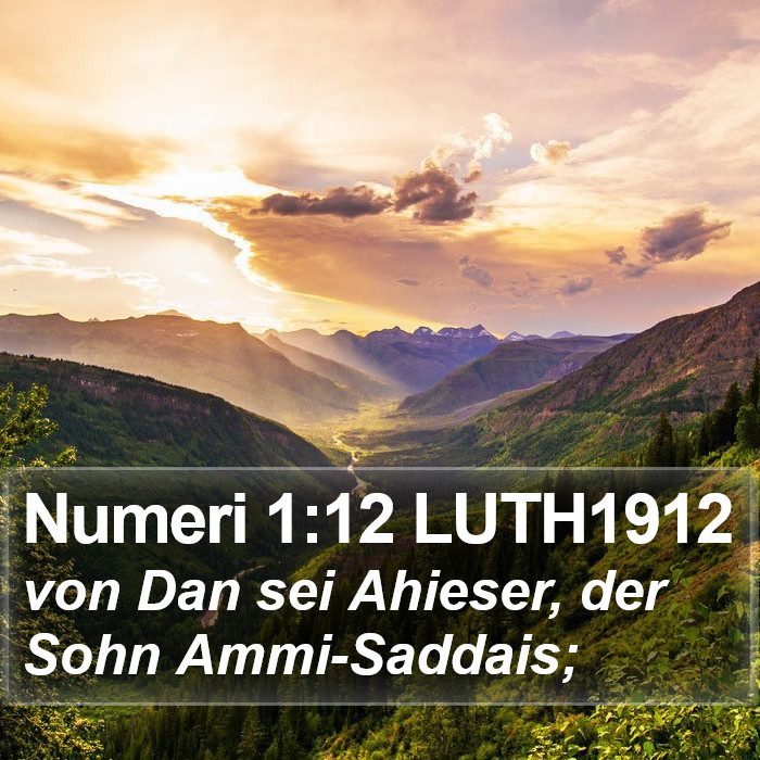 Numeri 1:12 LUTH1912 Bible Study