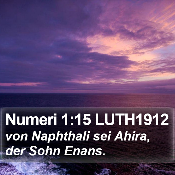 Numeri 1:15 LUTH1912 Bible Study