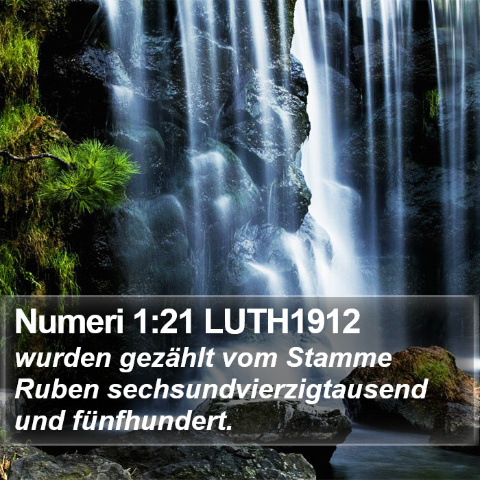 Numeri 1:21 LUTH1912 Bible Study