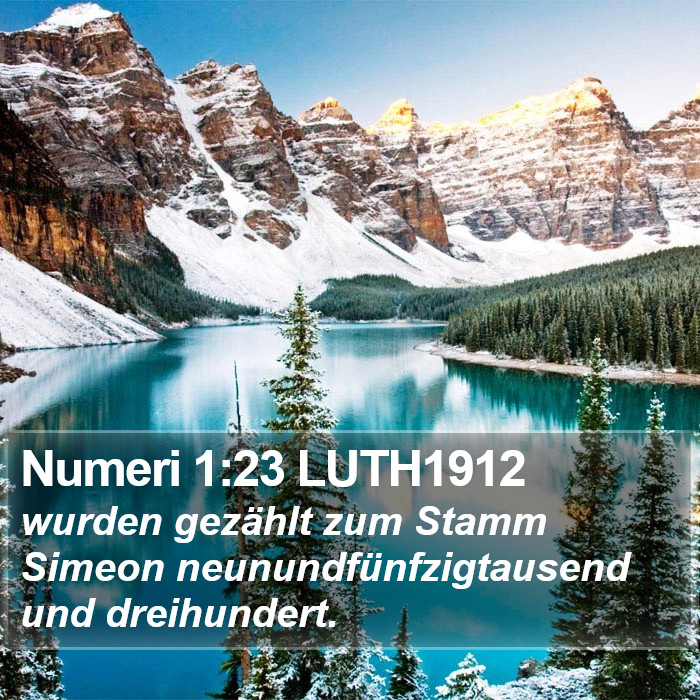 Numeri 1:23 LUTH1912 Bible Study