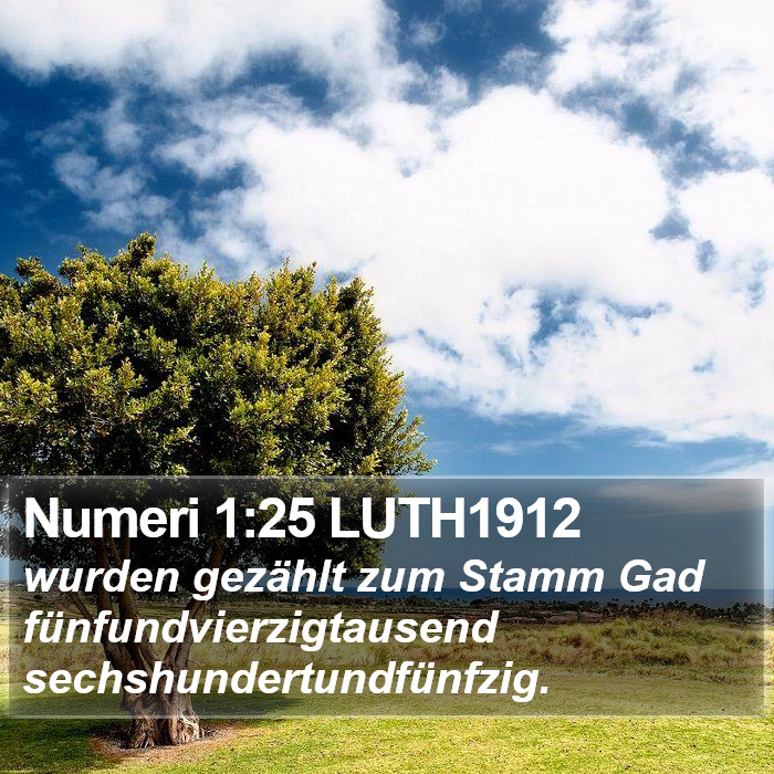 Numeri 1:25 LUTH1912 Bible Study