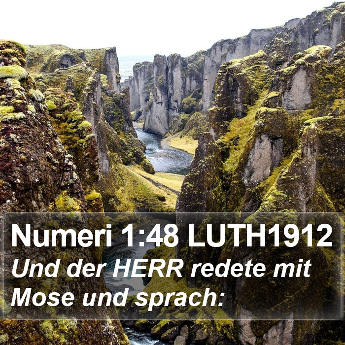 Numeri 1:48 LUTH1912 Bible Study