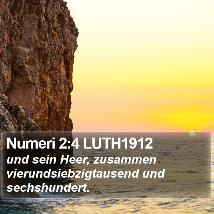 Numeri 2:4 LUTH1912 Bible Study