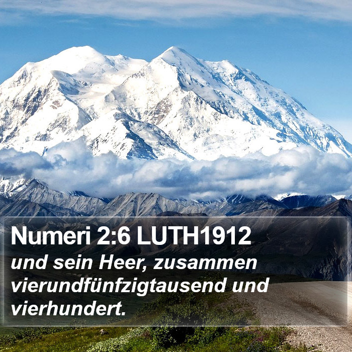 Numeri 2:6 LUTH1912 Bible Study