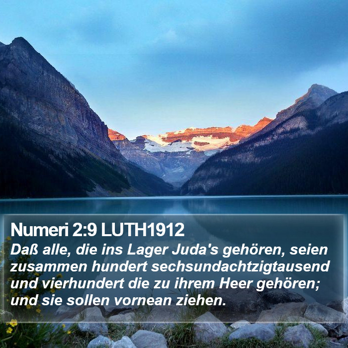 Numeri 2:9 LUTH1912 Bible Study