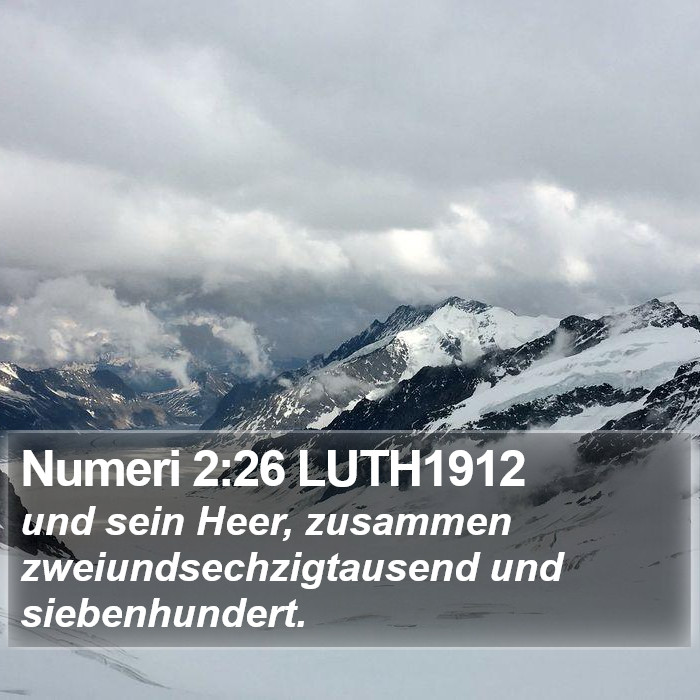 Numeri 2:26 LUTH1912 Bible Study