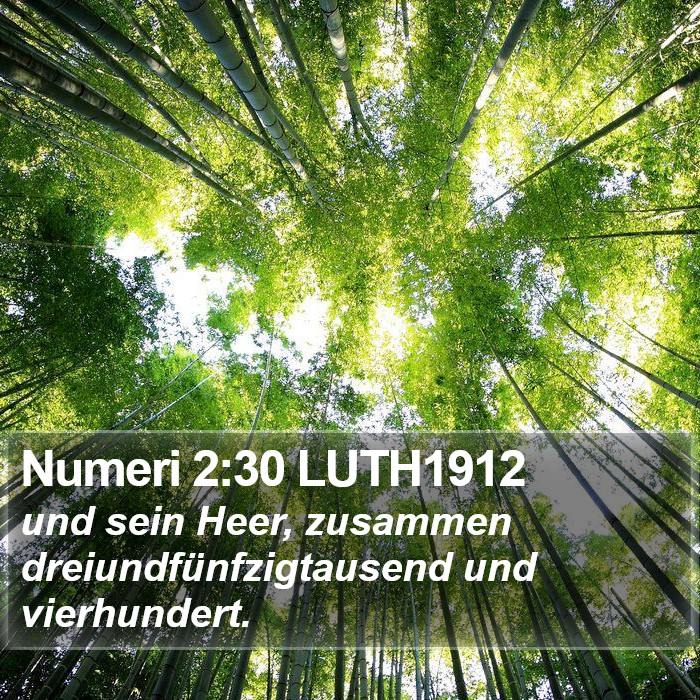 Numeri 2:30 LUTH1912 Bible Study