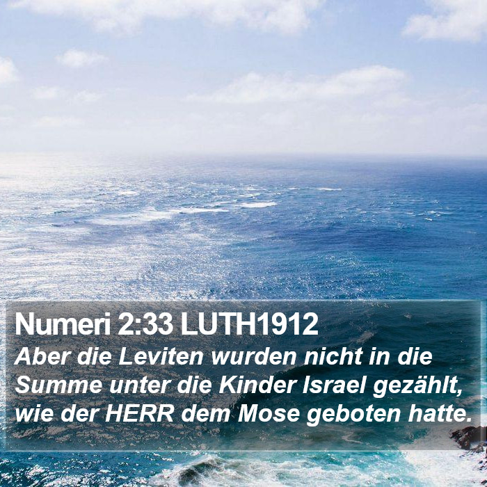 Numeri 2:33 LUTH1912 Bible Study