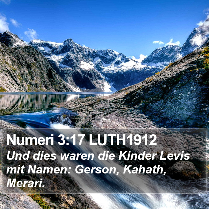Numeri 3:17 LUTH1912 Bible Study
