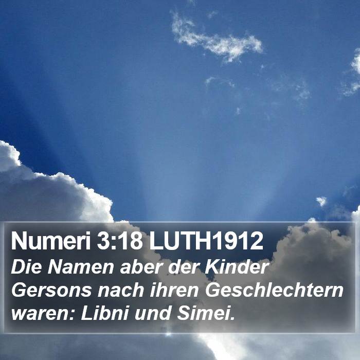 Numeri 3:18 LUTH1912 Bible Study