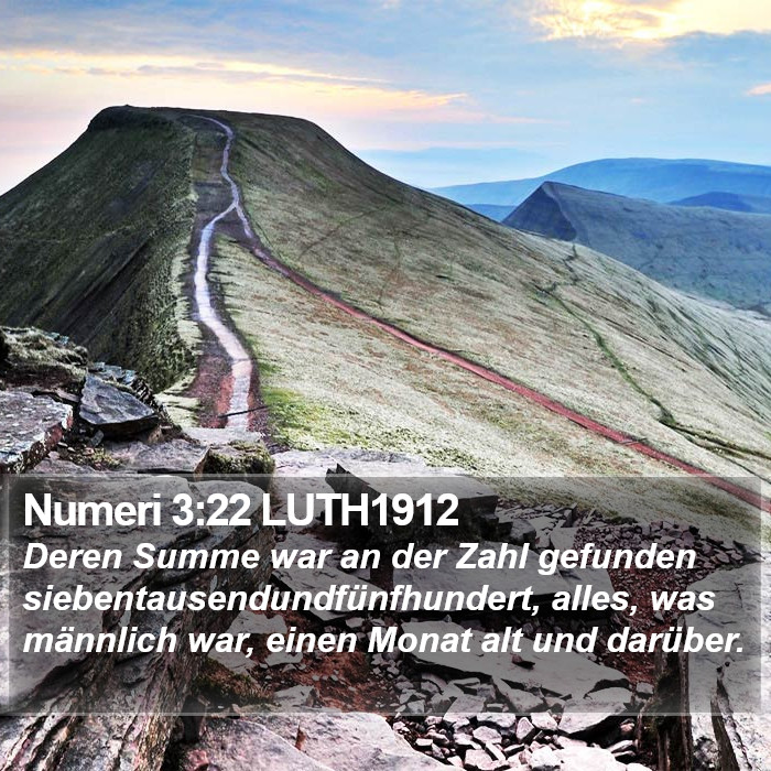 Numeri 3:22 LUTH1912 Bible Study