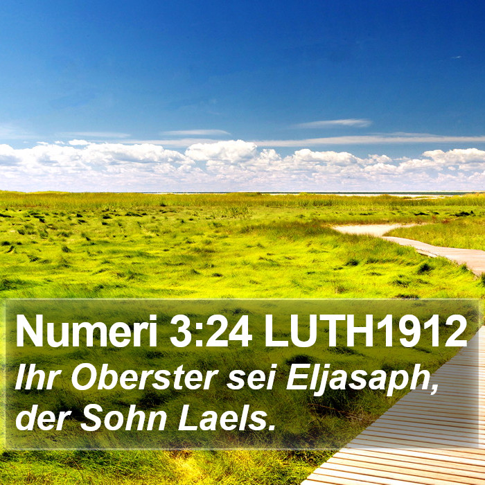 Numeri 3:24 LUTH1912 Bible Study