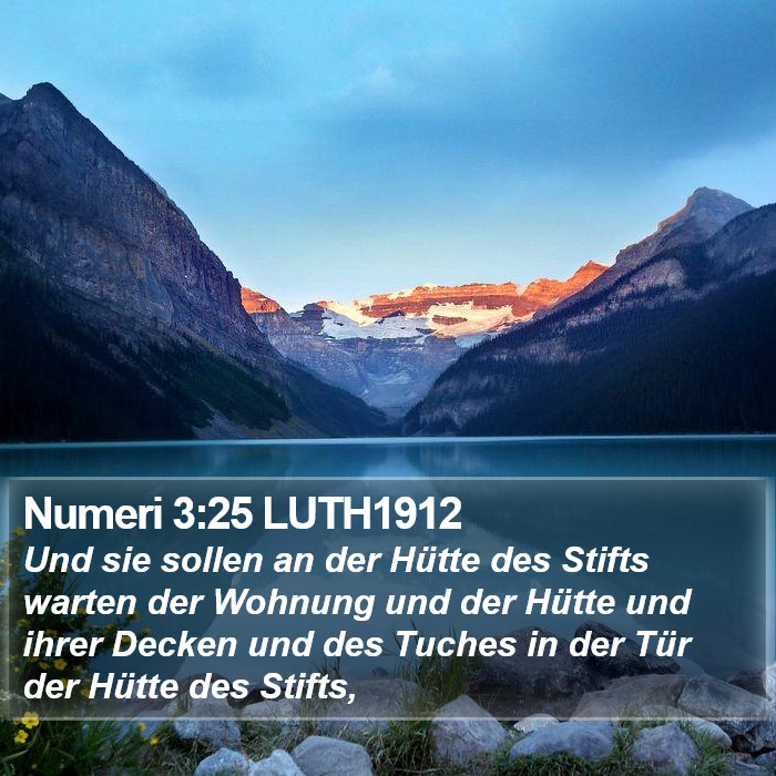 Numeri 3:25 LUTH1912 Bible Study