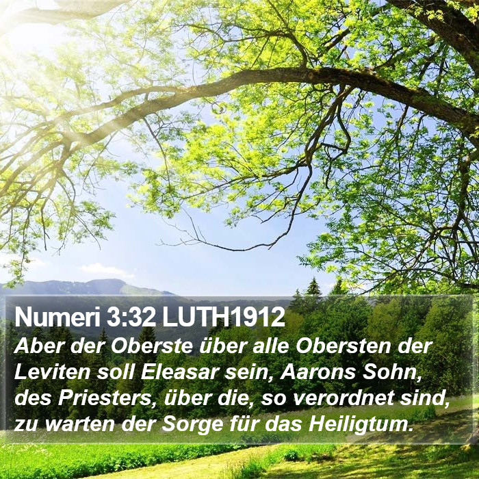 Numeri 3:32 LUTH1912 Bible Study