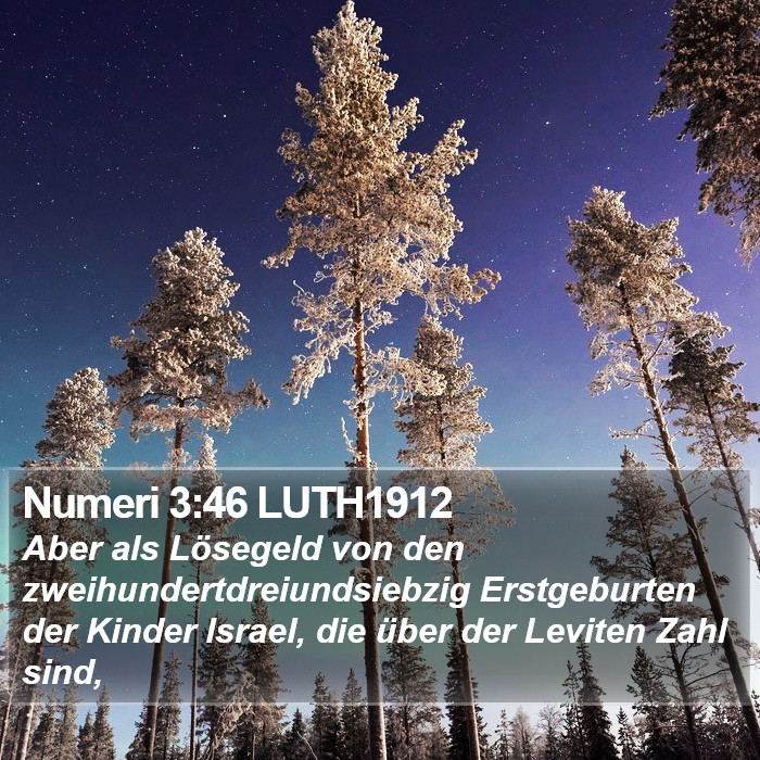 Numeri 3:46 LUTH1912 Bible Study