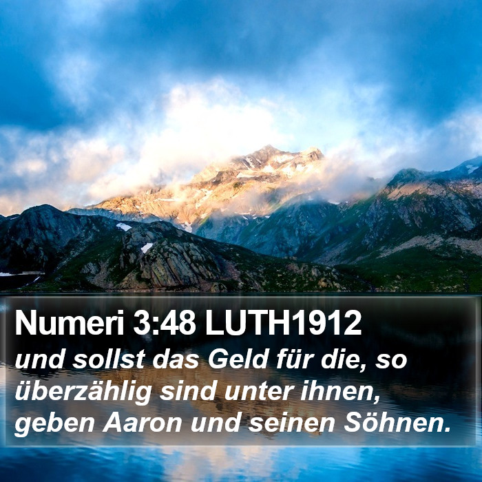 Numeri 3:48 LUTH1912 Bible Study