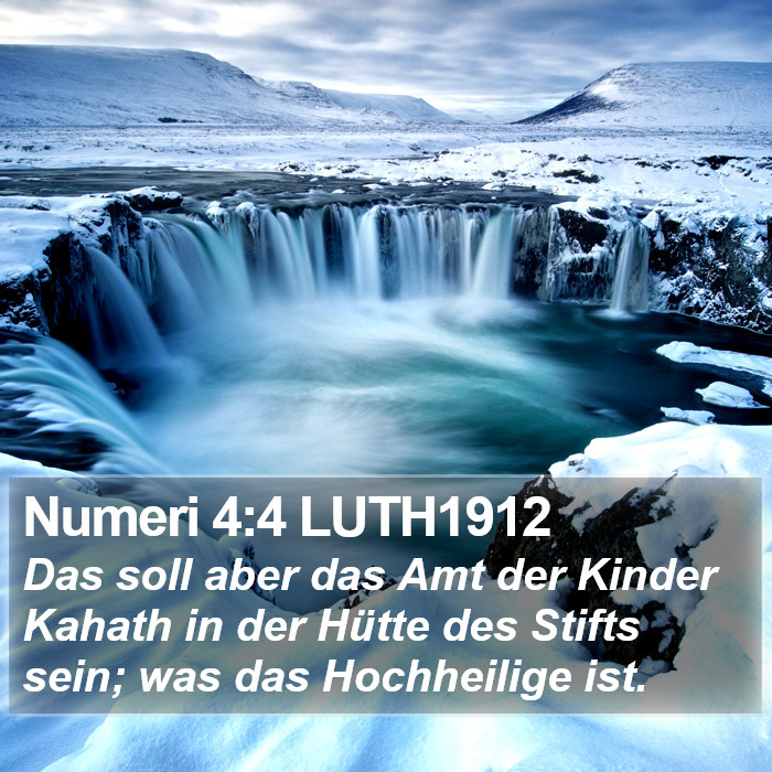 Numeri 4:4 LUTH1912 Bible Study