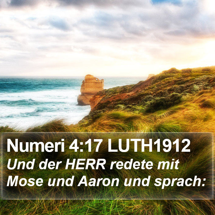 Numeri 4:17 LUTH1912 Bible Study