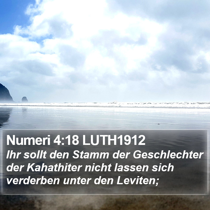 Numeri 4:18 LUTH1912 Bible Study