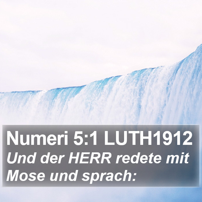 Numeri 5:1 LUTH1912 Bible Study