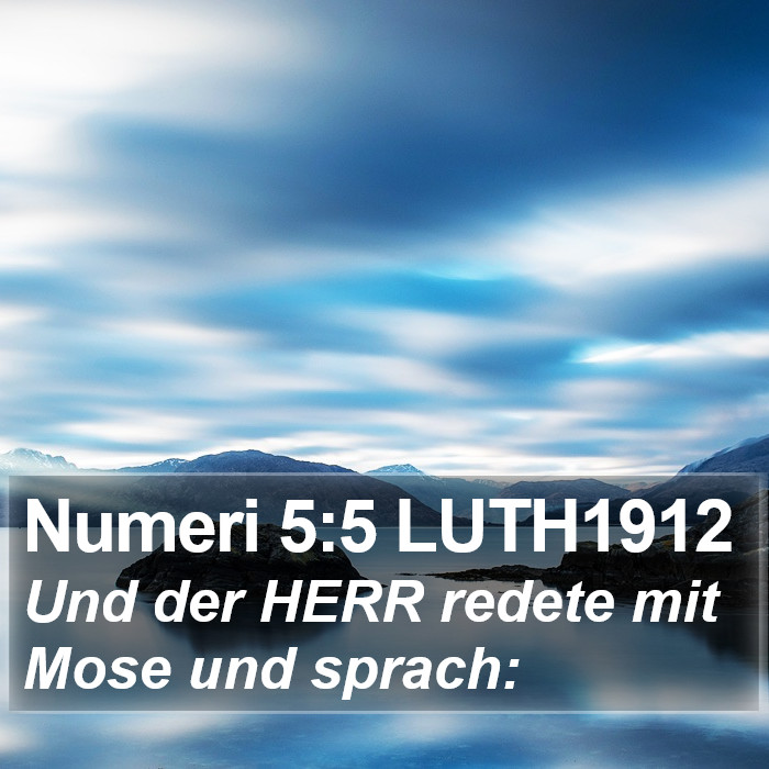 Numeri 5:5 LUTH1912 Bible Study