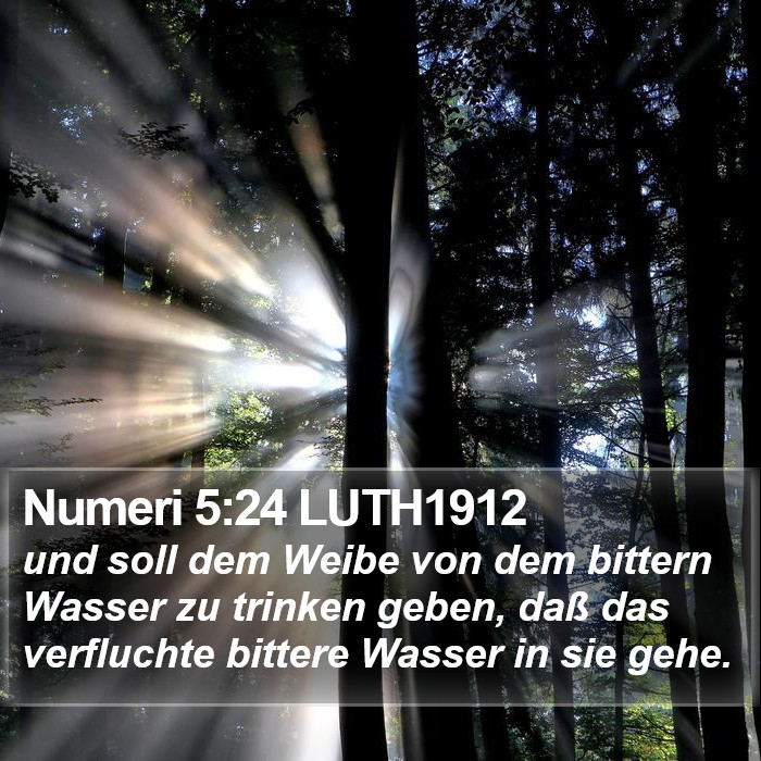 Numeri 5:24 LUTH1912 Bible Study