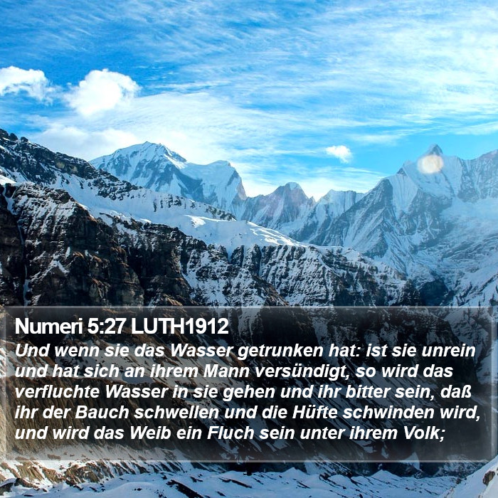 Numeri 5:27 LUTH1912 Bible Study