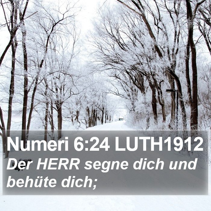 Numeri 6:24 LUTH1912 Bible Study