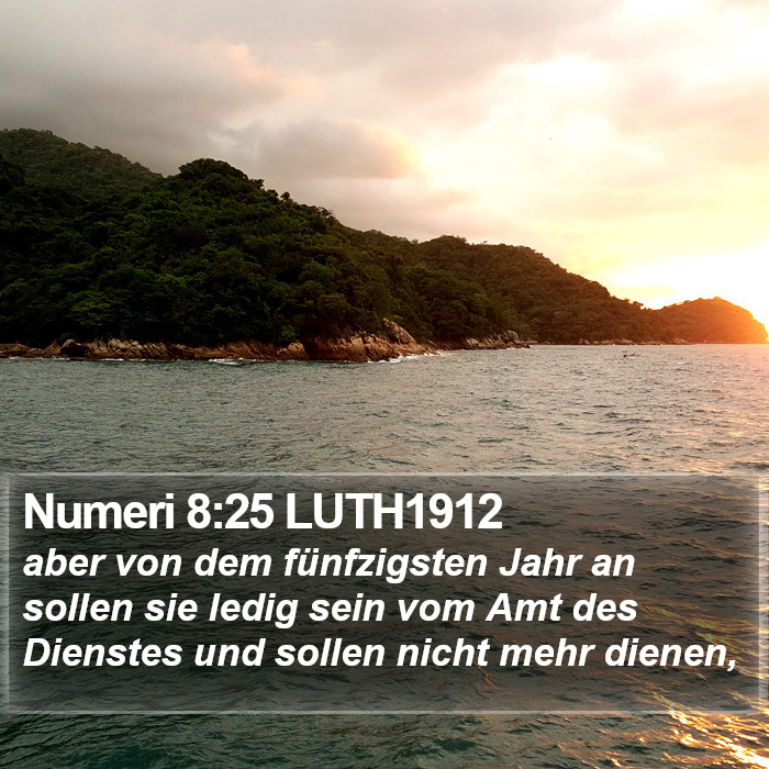 Numeri 8:25 LUTH1912 Bible Study