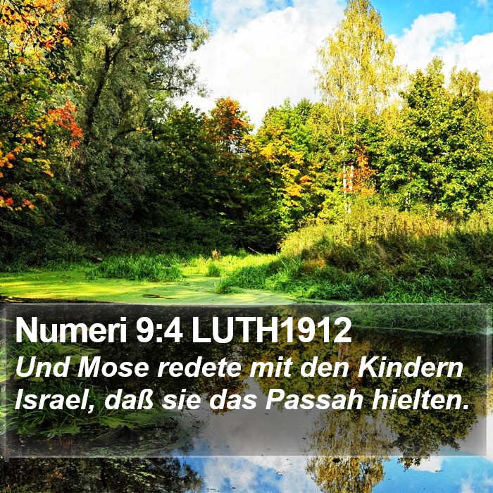 Numeri 9:4 LUTH1912 Bible Study