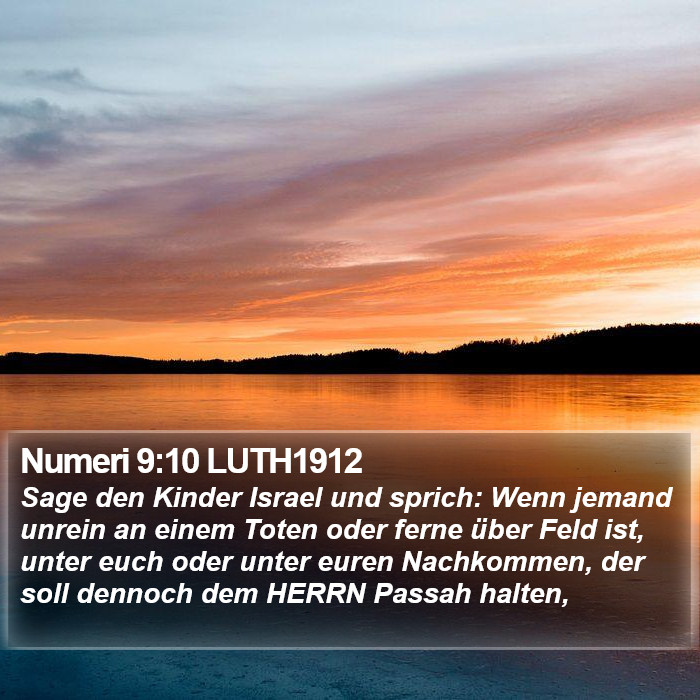 Numeri 9:10 LUTH1912 Bible Study
