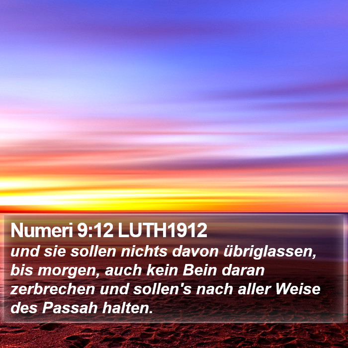 Numeri 9:12 LUTH1912 Bible Study