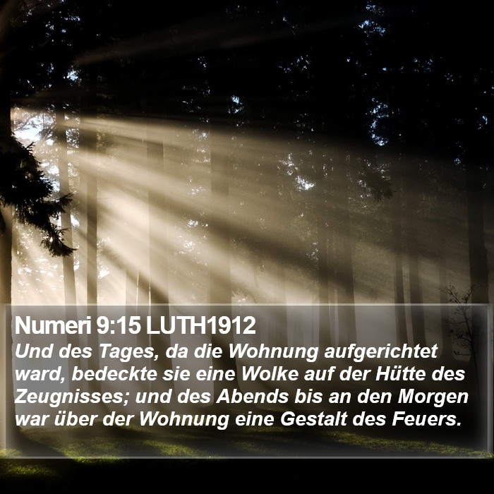 Numeri 9:15 LUTH1912 Bible Study