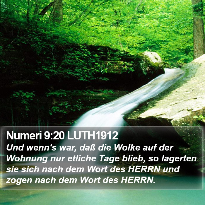 Numeri 9:20 LUTH1912 Bible Study