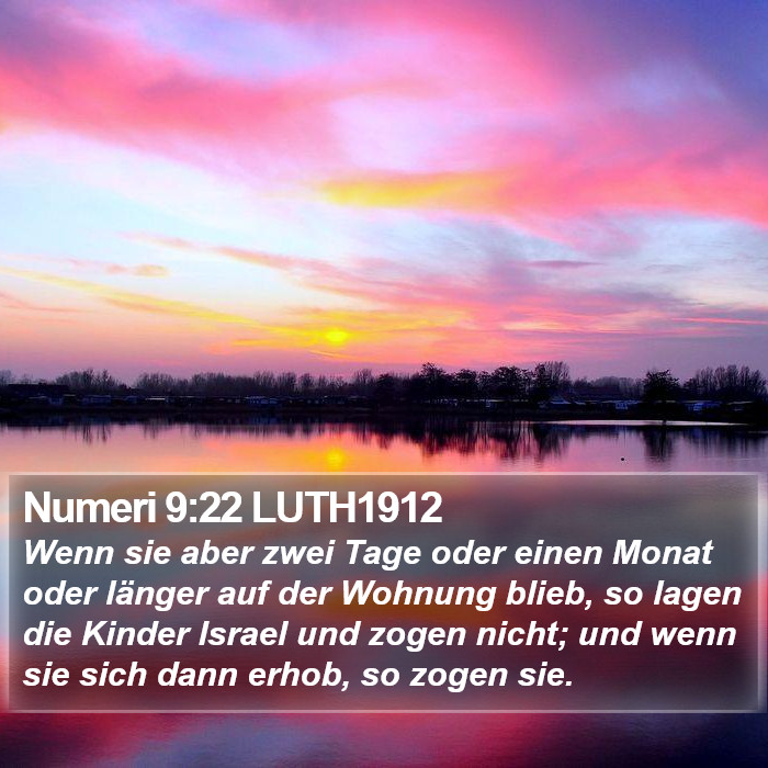 Numeri 9:22 LUTH1912 Bible Study