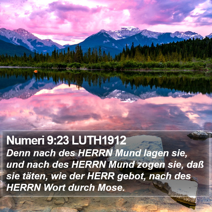 Numeri 9:23 LUTH1912 Bible Study
