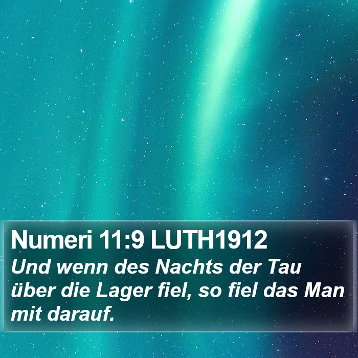 Numeri 11:9 LUTH1912 Bible Study