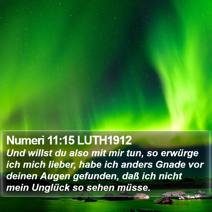 Numeri 11:15 LUTH1912 Bible Study