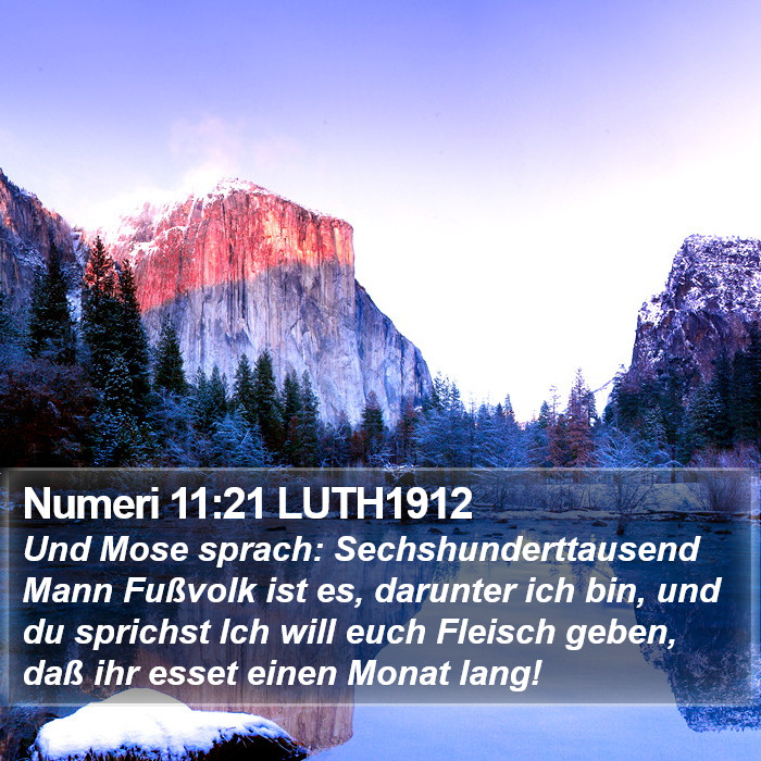 Numeri 11:21 LUTH1912 Bible Study