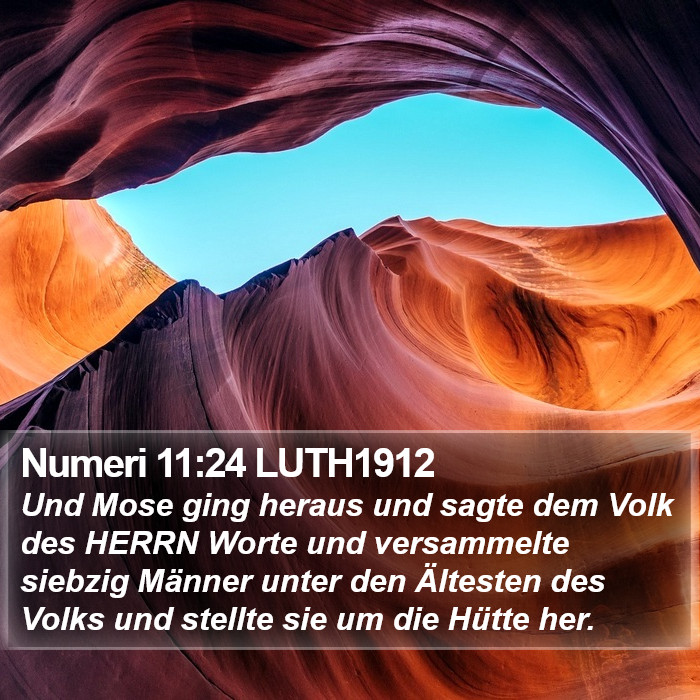 Numeri 11:24 LUTH1912 Bible Study