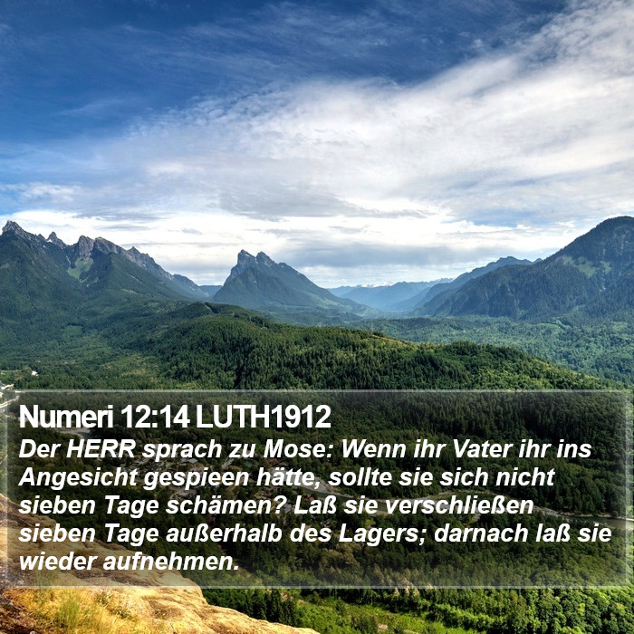 Numeri 12:14 LUTH1912 Bible Study