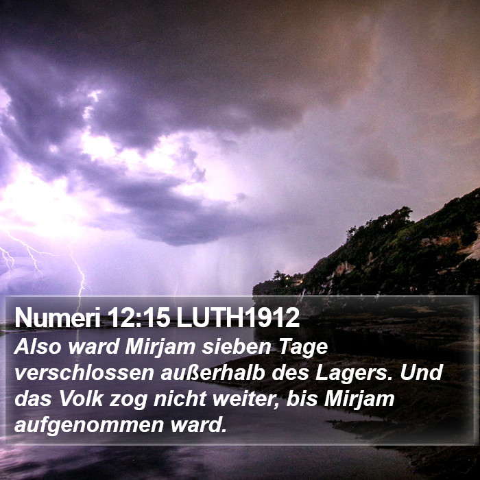 Numeri 12:15 LUTH1912 Bible Study