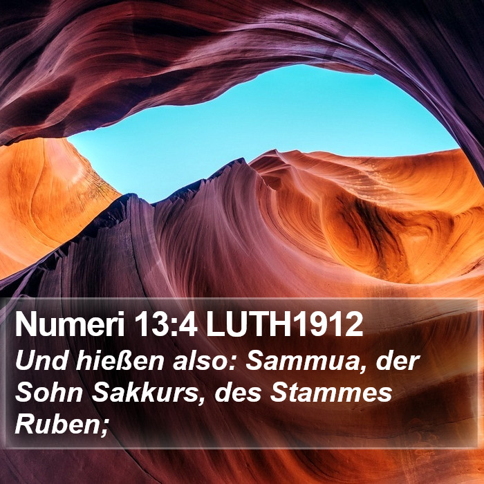 Numeri 13:4 LUTH1912 Bible Study
