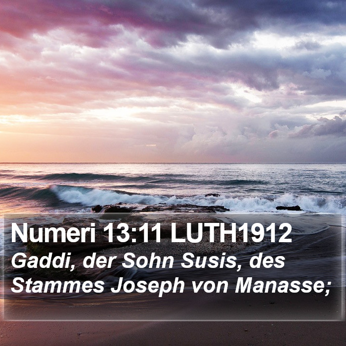 Numeri 13:11 LUTH1912 Bible Study